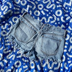 Free People denim shorts